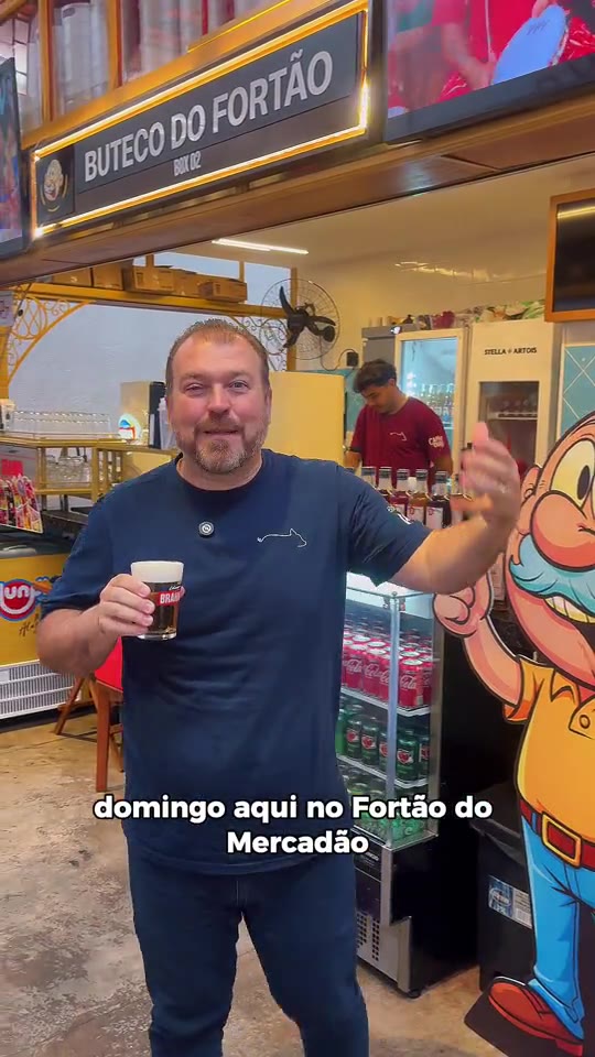Cena do criativo Domingo: chopp e torresmo, de Buteco do Fortão